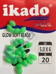 İKADO ELİPS FOSFORLU SİLİKON BONCUK